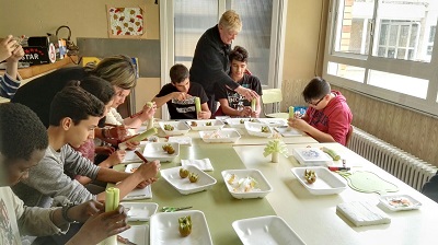 Decoració amb fruita i verdura